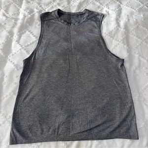 Lululemon License to Train Tank Top Men's Large L Gray Heather Sleeveless Gym